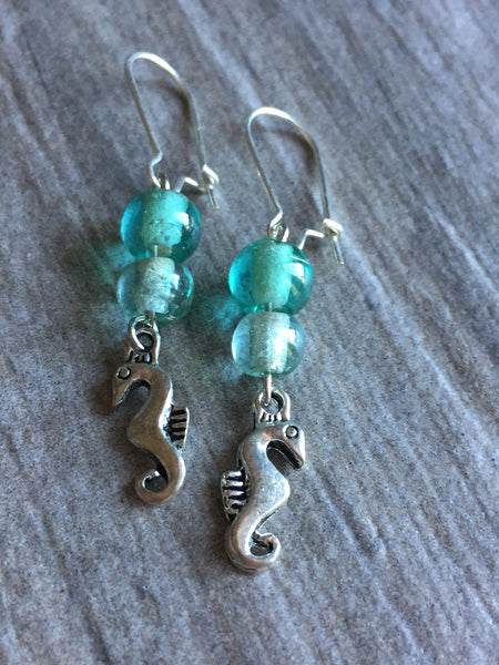 Boucles oreilles hippocampe Earrings Comme un ange