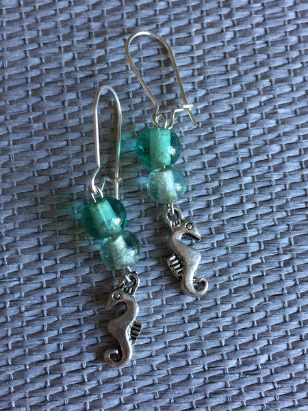 Boucles oreilles hippocampe Earrings Comme un ange