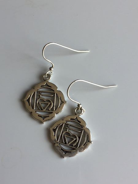 Boucles d’oreilles breloque coeur heart earrings Comme un ange