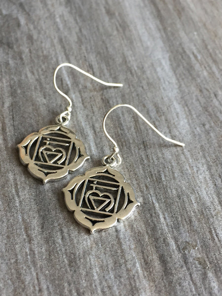 Boucles d’oreilles breloque coeur heart earrings Comme un ange
