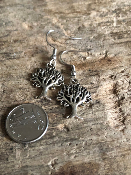 Boucles d’oreilles arbre de vie argent Comme un ange