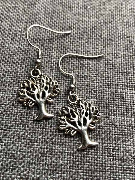Boucles d’oreilles arbre de vie argent Comme un ange
