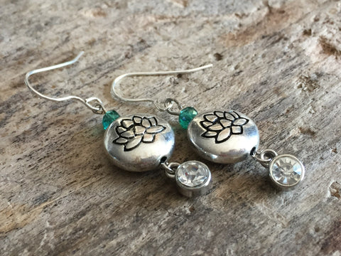 Boucles d’oreilles fleurs de lotus