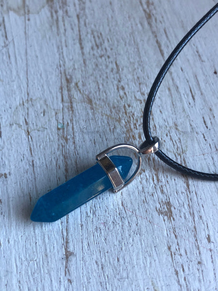 Collier bleu Comme un ange