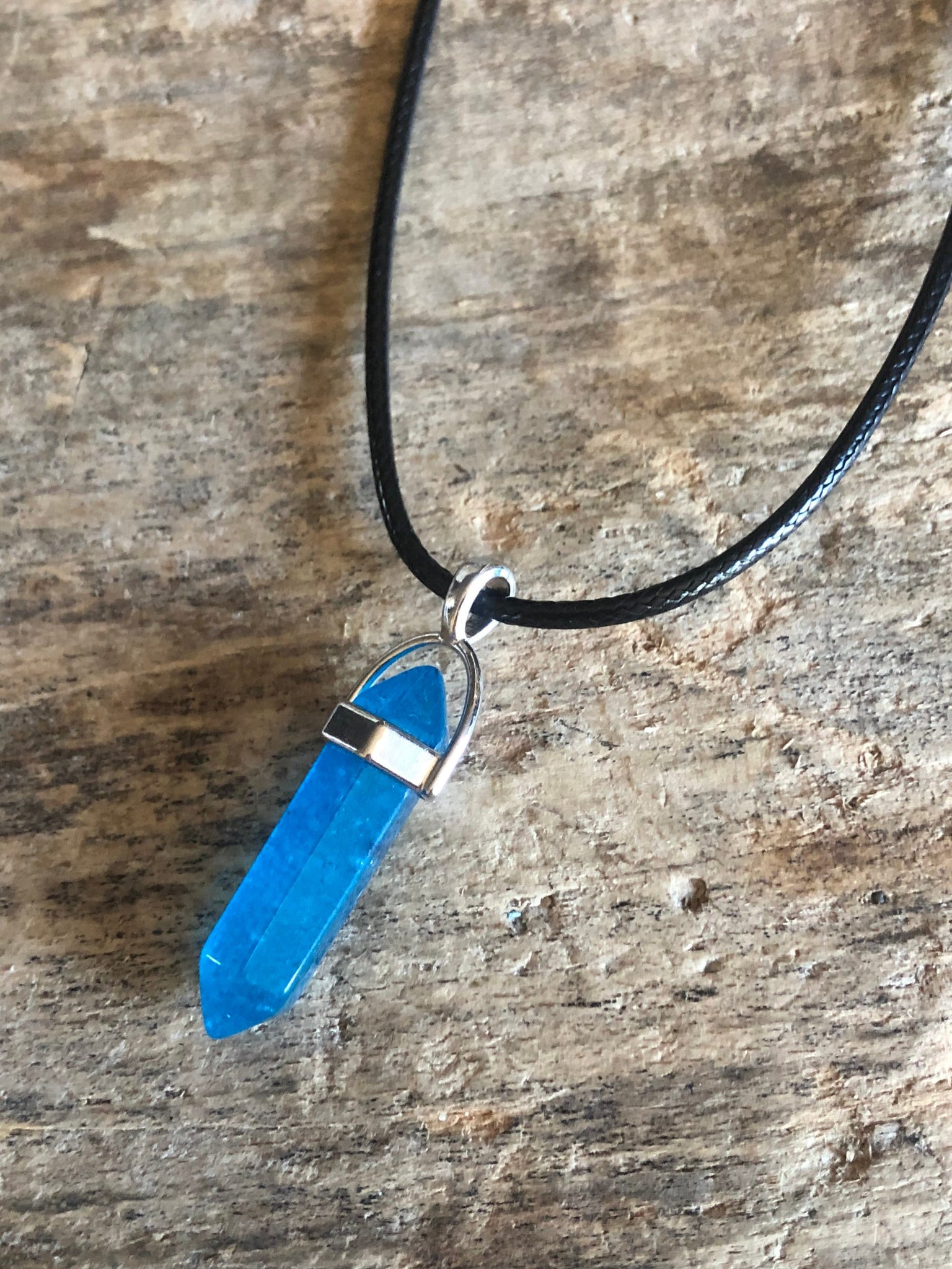Collier bleu Comme un ange