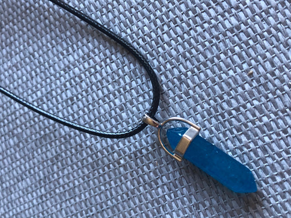 Collier bleu Comme un ange
