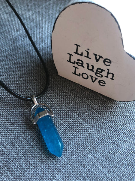 Collier bleu Comme un ange