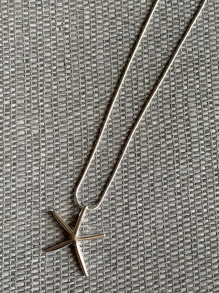Collier breloque argent étoile de mer Comme un ange
