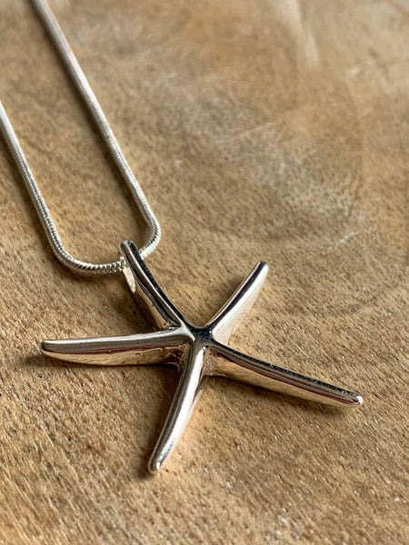 Collier breloque argent étoile de mer Comme un ange