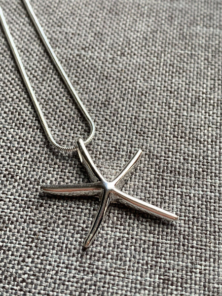 Collier breloque argent étoile de mer Comme un ange