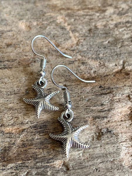 Boucles d’oreilles breloque étoile de mer Comme un ange