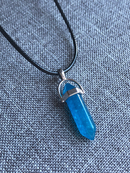 Collier bleu Comme un ange