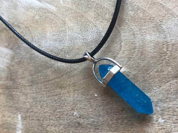Collier bleu Comme un ange
