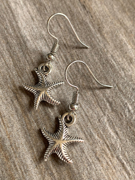 Boucles d’oreilles breloque étoile de mer Comme un ange