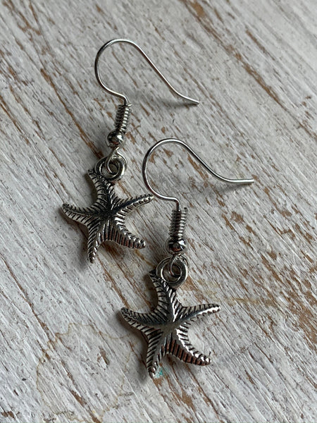 Boucles d’oreilles breloque étoile de mer Comme un ange
