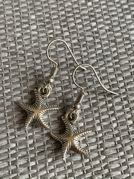 Boucles d’oreilles breloque étoile de mer Comme un ange