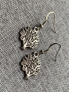 Boucles d’oreilles breloque argent arbre de vie Comme un ange