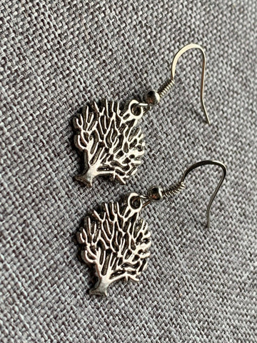 Boucles d’oreilles breloque argent arbre de vie Comme un ange
