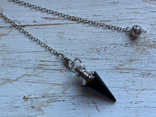 gemstone divination  pendulum witch yes no question pendulum dowsing tool gift for mom spiritual Wiccan jewelry chakras healing zen