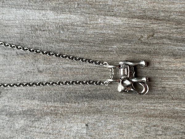 Collier breloque éléphant argent Comme un ange