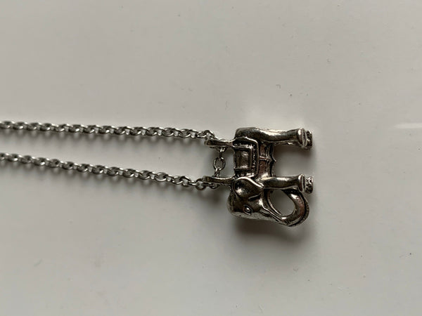 Collier breloque éléphant argent Comme un ange