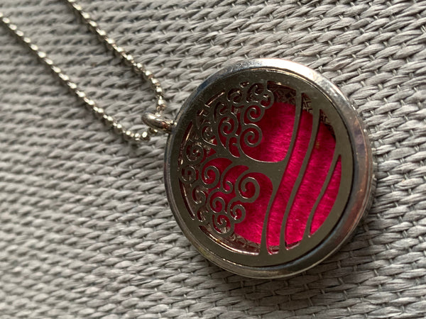 Collier breloque arbre de vie argent bijoux diffuseur aromathérapie Comme un ange