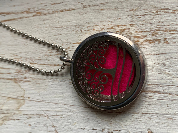 Collier breloque arbre de vie argent bijoux diffuseur aromathérapie Comme un ange