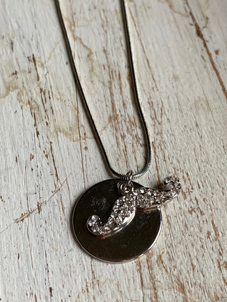 Collier breloque croix  argent Comme un ange