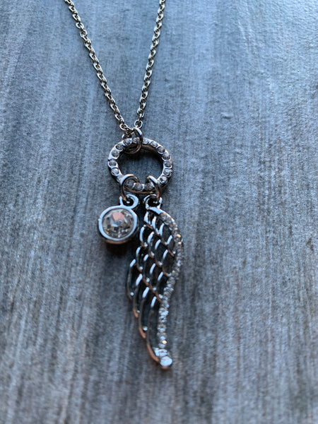 Collier chaine délicate breloque plume argent Comme un ange