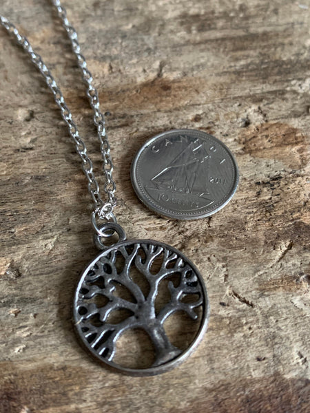 Collier breloque arbre de vie. Chaîne stainless Comme un ange