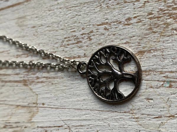 Collier breloque arbre de vie. Chaîne stainless Comme un ange