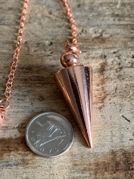 Pendule alliage de métaux argent rose gold pendulum mystique énergie positive Comme un ange