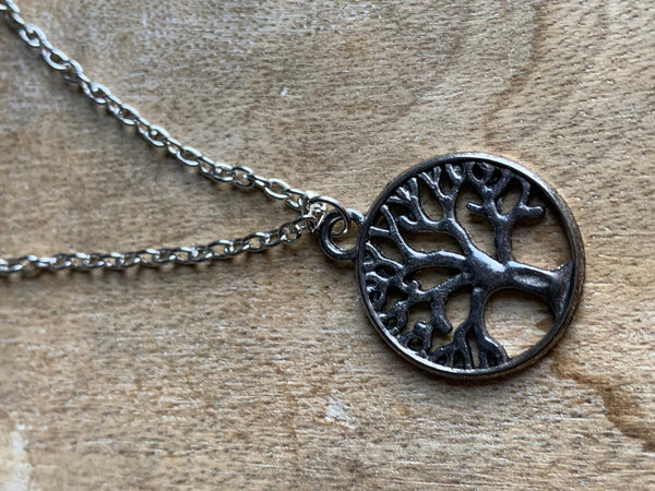Collier breloque arbre de vie. Chaîne stainless Comme un ange