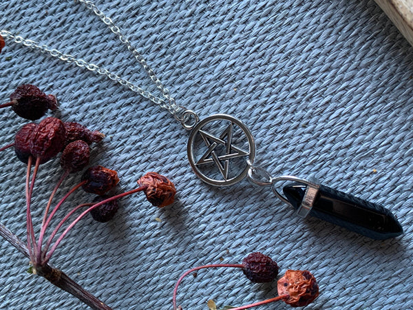 pendulum gemstone divination  pendulum witch yes no question pendulum dowsing tool gift for mom spiritual Wiccan jewelry chakras healing zen Comme un ange