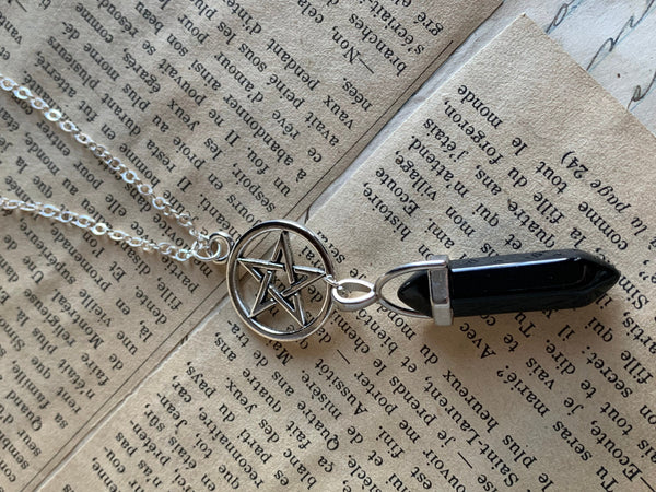 pendulum gemstone divination  pendulum witch yes no question pendulum dowsing tool gift for mom spiritual Wiccan jewelry chakras healing zen Comme un ange