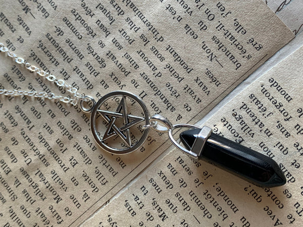 pendulum gemstone divination  pendulum witch yes no question pendulum dowsing tool gift for mom spiritual Wiccan jewelry chakras healing zen Comme un ange