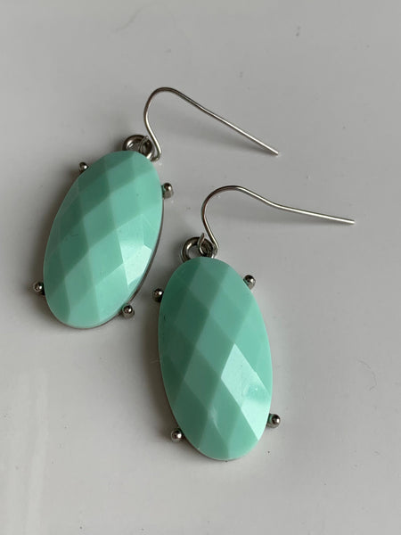 Boucles d’oreilles breloque turquoise Comme un ange