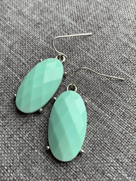 Boucles d’oreilles breloque turquoise Comme un ange