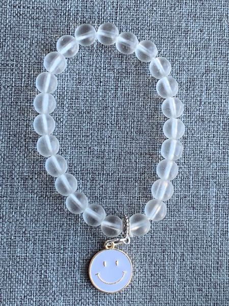 Bracelet happy règle numéro 1 avoir du plaisir bracelet intention pierre Agate Comme un ange