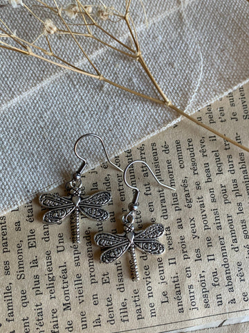 Boucles d’oreilles  libellule Comme un ange