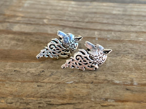 Boucles d’oreilles stud loup Wolf earrings Wolf JEWELRY Comme un ange