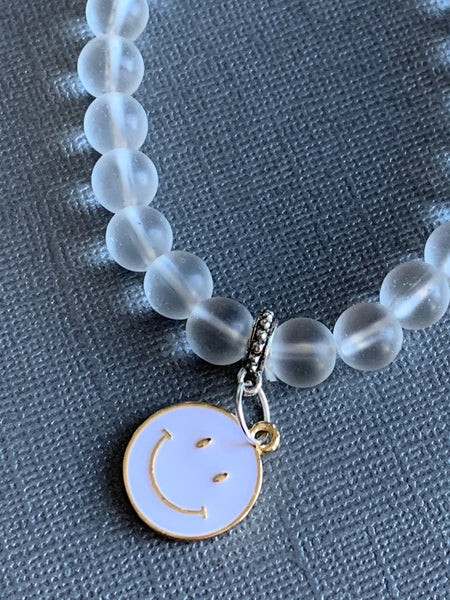 Bracelet happy règle numéro 1 avoir du plaisir bracelet intention pierre Agate Comme un ange