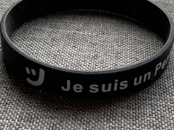 Bracelet PerfoPreneur noir silicone Comme un ange