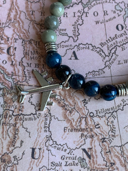 Bracelet pierre modèle aviateur voyage aventure rêve grand vision board Comme un ange