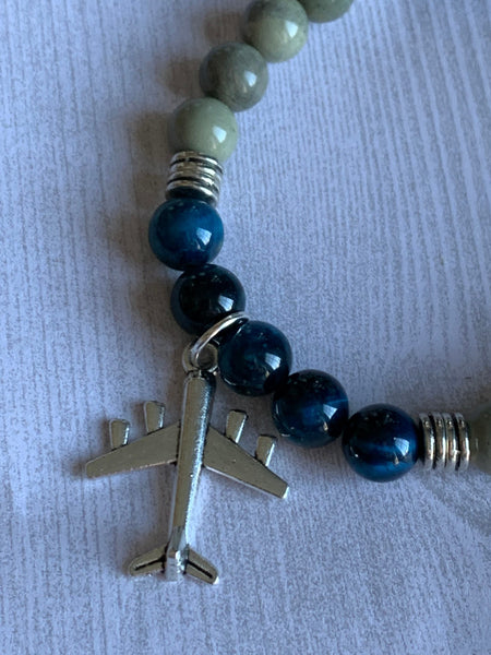 Bracelet pierre modèle aviateur voyage aventure rêve grand vision board Comme un ange