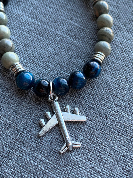 Bracelet pierre modèle aviateur voyage aventure rêve grand vision board Comme un ange
