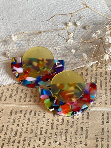 Boucles oreilles Coloree multicolore Comme un ange