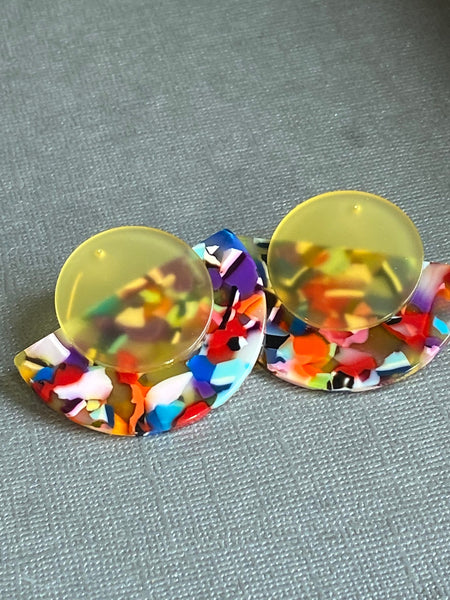 Boucles oreilles Coloree multicolore Comme un ange