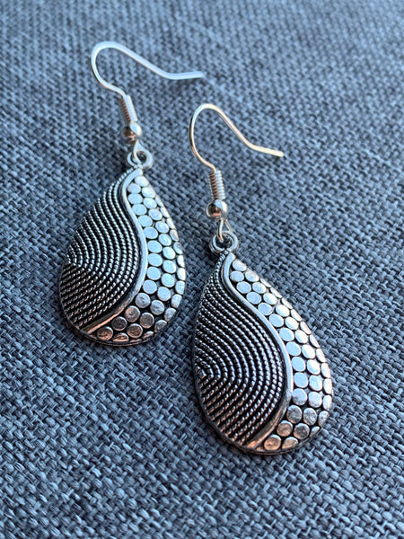 Boucles d’oreilles breloque alliage de métaux Comme un ange