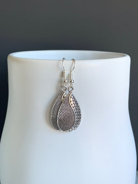 Boucles d’oreilles breloque alliage de métaux Comme un ange